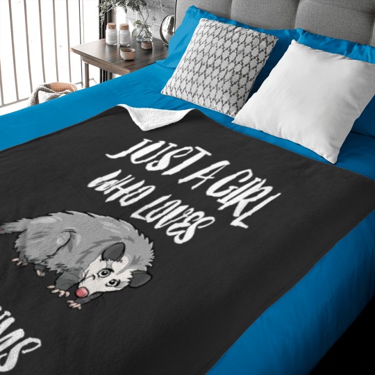 Discover Just A Girl Who Loves Possums Animal Gift Baby Blankets