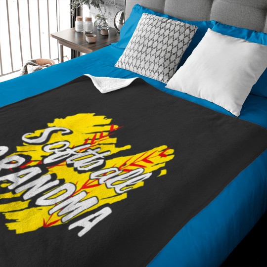 Discover Softball Grandma Softball Designs For Women Grandparents Baby Blankets