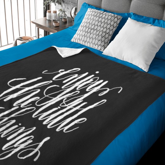 Discover Enjoy The Little Things Inspirational Quotes Classic Baby Blankets