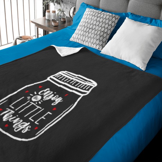 Discover Enjoy The Little Things Tee, Women's Graphic Tee, Sweet Gift For Her, Gift For Bestie, Baby Blankets