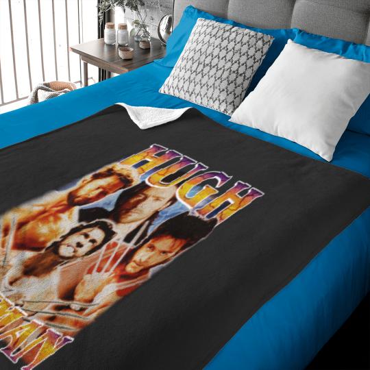 Discover Vintage Hugh Jackman Baby Blanket - Fan Gift