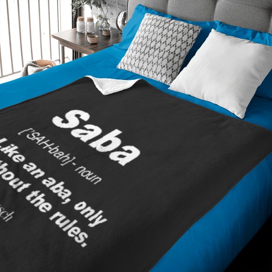 Discover Definition Of Saba Shirt Funny Hebrew Grandpa Gifts Baby Blankets