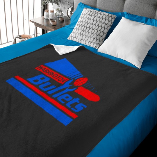 Discover Defunct Washington Bullets Pennant 80s Pennant Baby Blankets