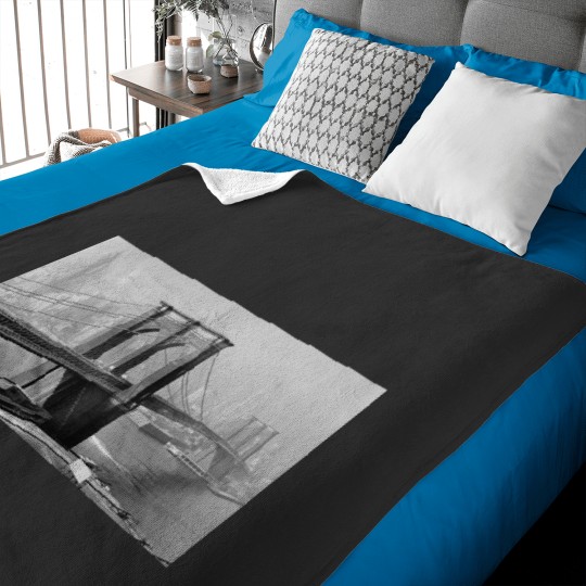 Discover 1940_s Bridge Black and White Daytime Photograph Baby Blankets