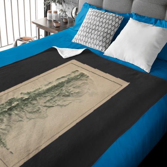Discover Patagoniass in Argentina and Chile Relief Map 3D digitallyrendered Baby Blankets