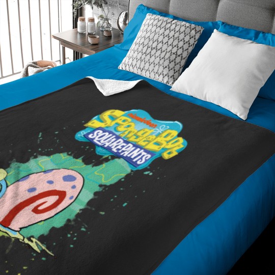 Discover Mademark x SpongeBobss SquarePants Original SpongeBobss Square Pants Gary the Snail on Splash TSh Baby Blankets