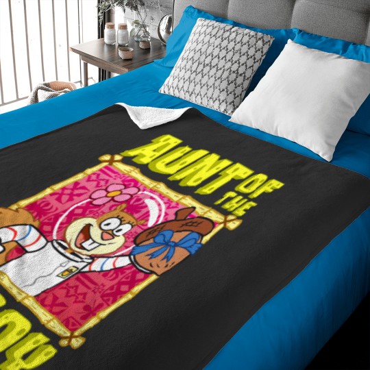 Discover Mademark x SpongeBobss SquarePants SpongeBobss Sandy Cheeks Aunt of the Birthday Boy Aunt Gift TShi Baby Blankets
