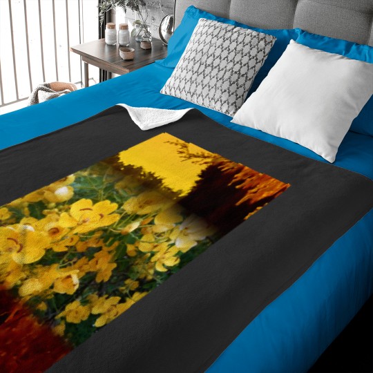 Discover Yellow Lantana Baseball ¾ Sleeve Baby Blankets
