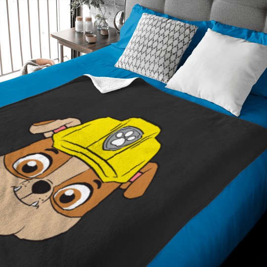 Discover Paw Patrols RUBBLE Face Long sleeve Long Sleeve Baby Blankets