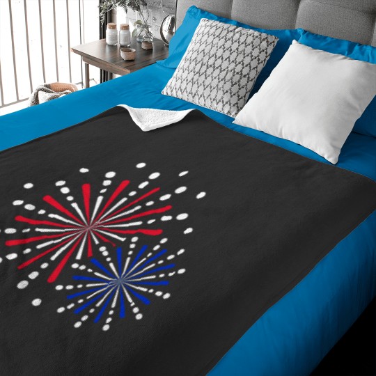 Discover JULY 4th AMERICAN Flags FIREWORKS INDEPENDENCE DAY Baby Blankets