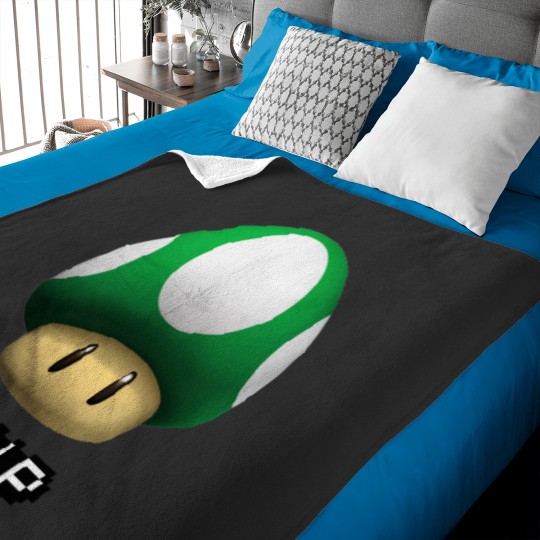 Discover 1 Up Shroom Baby Blankets