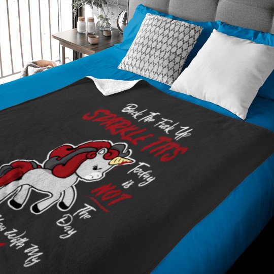 Discover Back off Unicorns Relaxed Fit Baby Blankets