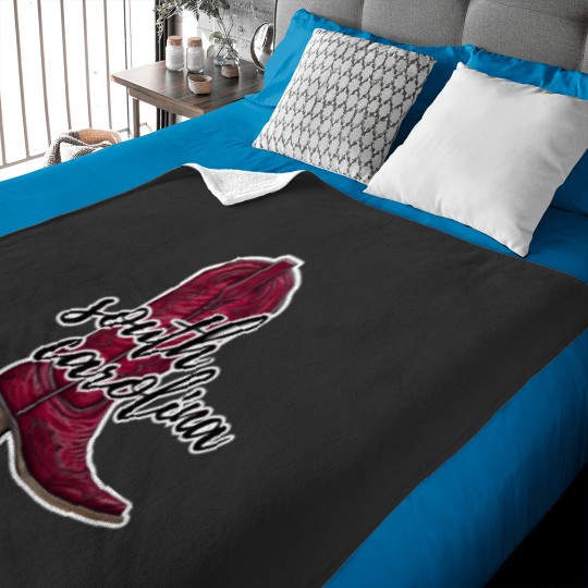 Discover University of South Carolina cowboy boot 1 Baby Blankets
