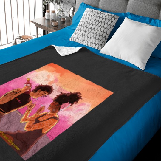 Discover you look so pretty and i love this view Baby Blankets