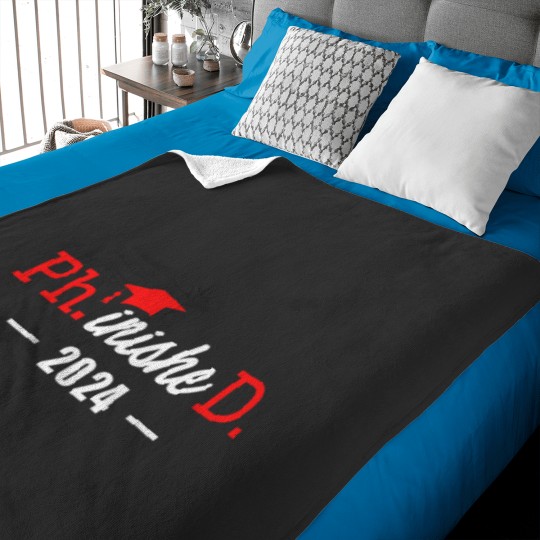 Discover Phinished Ph.D degree 2024 doctor finished Ph.D Baby Blankets