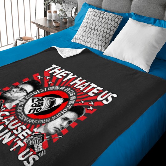 Discover They Hate Us 'Cause They Ain't Us Baby Blankets
