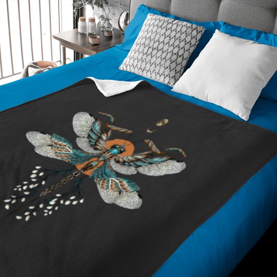 Discover Dragon Fly Tattoo Baby Blankets