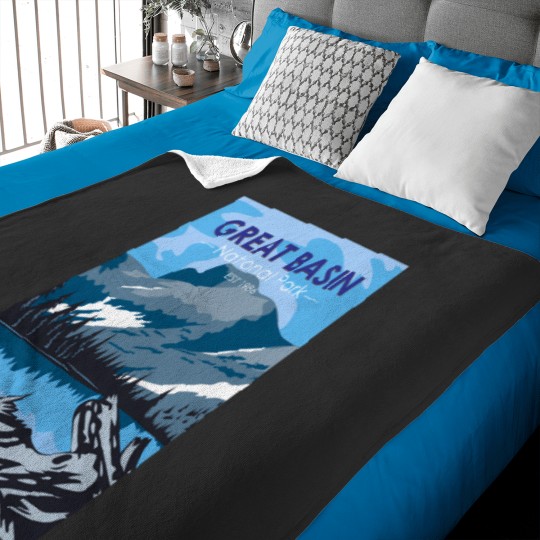 Discover Great Basin National Park Nevada Vintag e 3217 Baby Blankets