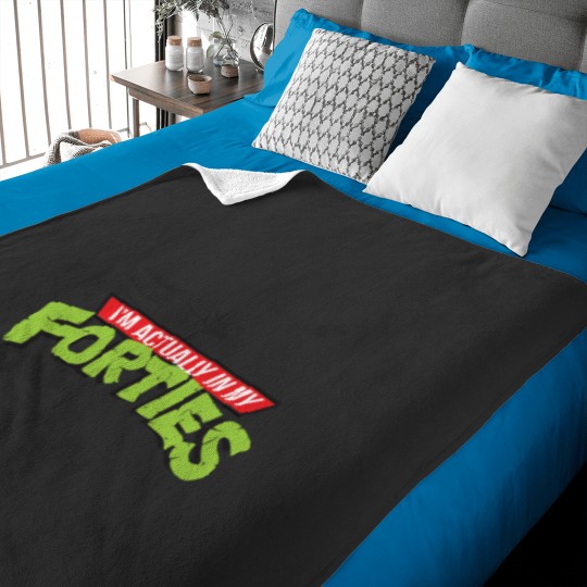 Discover I_m actually in my forties Baby Blankets