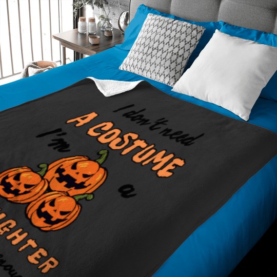 Discover Firefighter's Halloween Humor Tee Baby Blankets