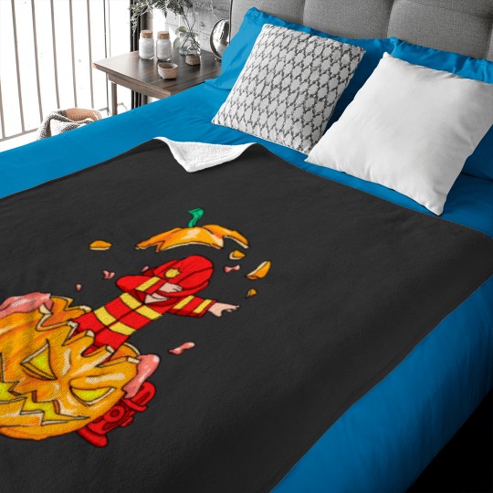 Discover Firefighter Dabbingg Halloween Baby Blankets