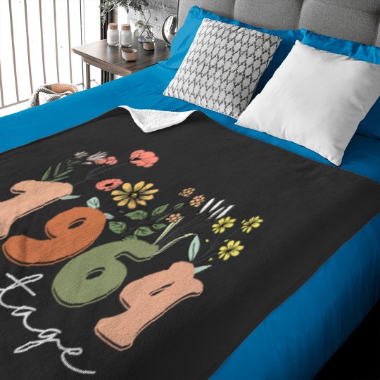 Discover Womens 60 Years Old Vintagess 1964 60th Birthday Tee Wildflower Women VNeck Baby Blankets