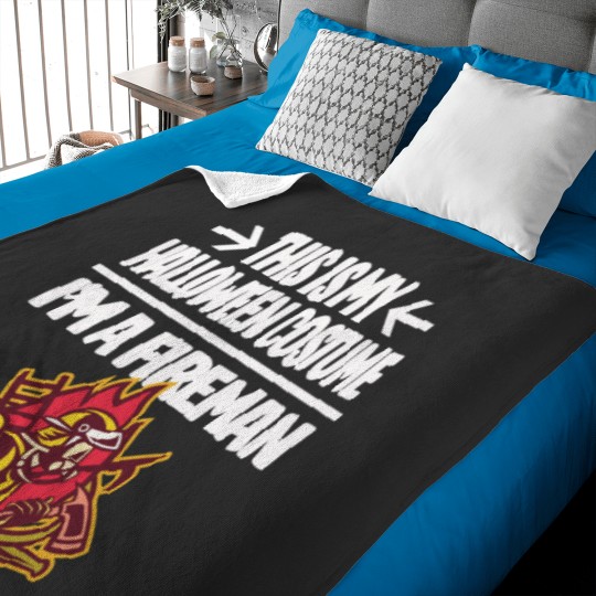 Discover I'm a Fireman Firefighter This is My Halloween Costume Idea Fitted Scoop Baby Blankets