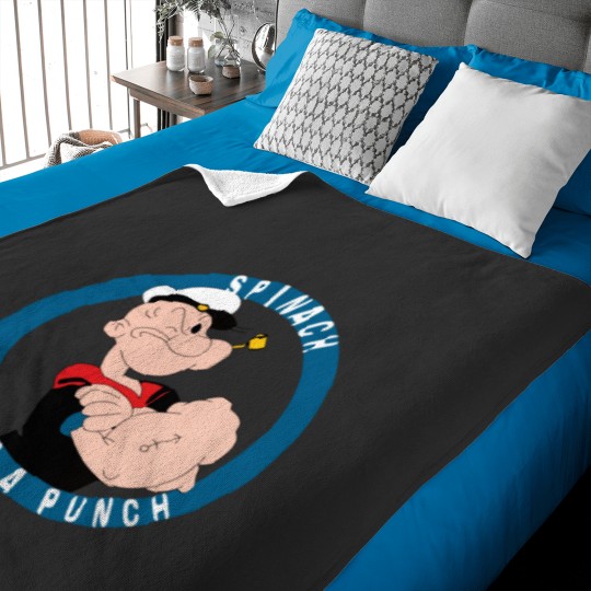 Discover Popeye Spinach Baby Blankets