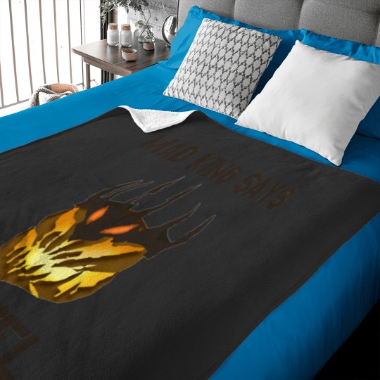 Discover Mad King Says... Baby Blankets