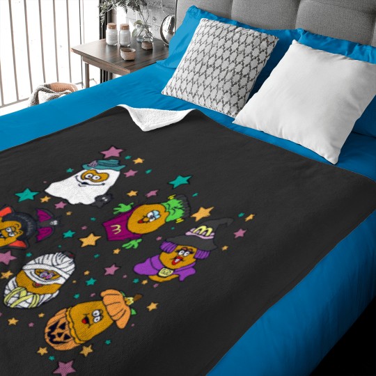 Discover Halloween Chicken Nuggets Baby Blankets