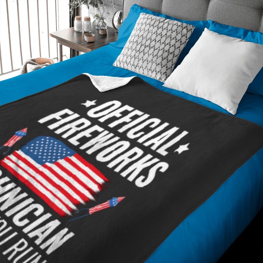 Discover  Firework Technician If I Run You Run Baby Blankets