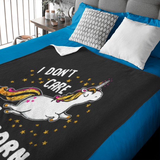 Discover Unicorns Im A Unicorns I Dont Care Baby Blankets