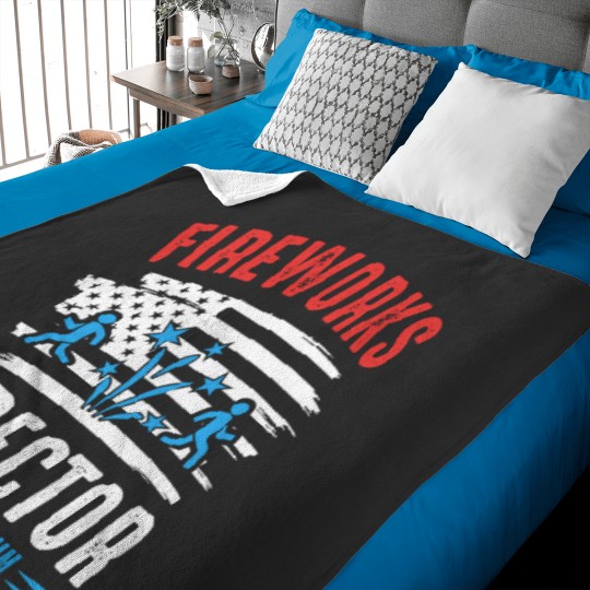 Discover Fireworks Director I Run You Run Funny Fireworks Lover Baby Blankets