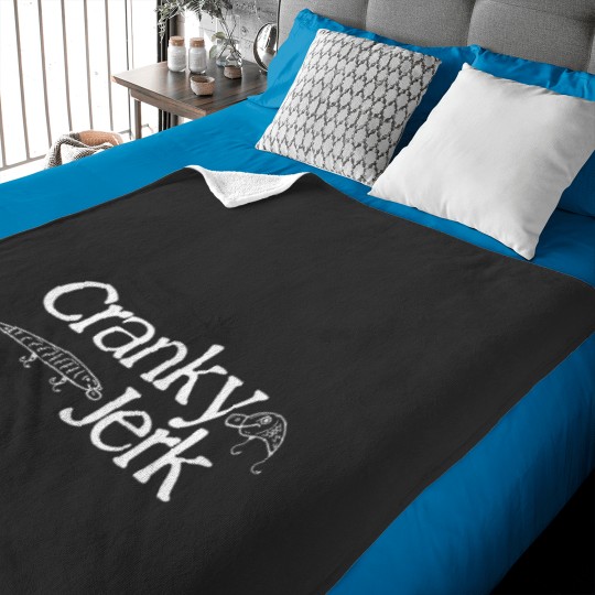 Discover Funny Cranky Vintagess Mens Outdoor Fishing Lure Humor Baby Blankets