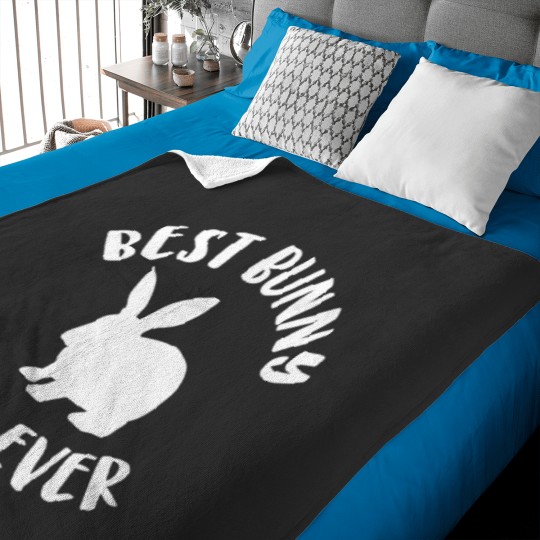 Discover Best Bunny Dad Ever Bunny Dad Baby Blankets