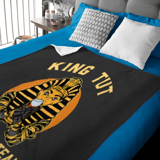 Discover King Tut Tomb Mummy Death Ancient Egypt red white wines Baby Blankets