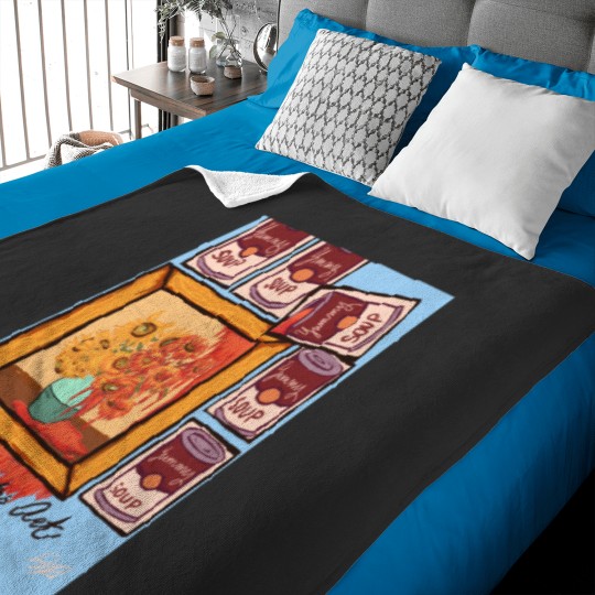Discover Art is a weird soup Active Baby Blankets