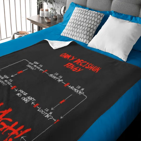 Discover Ork WAAGH Decision Chart Decishun Fingy! Baby Blankets