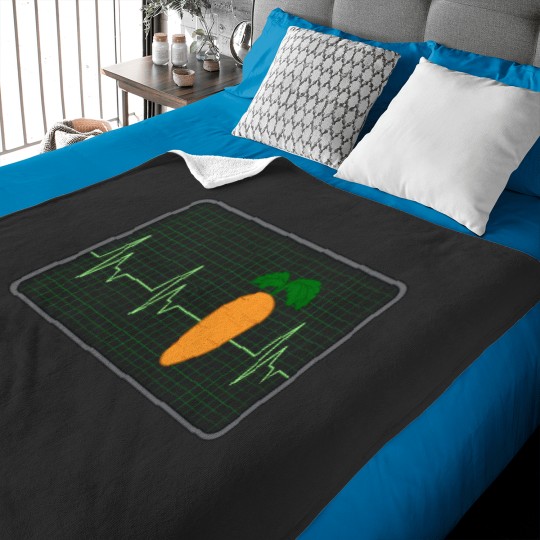 Discover Carrot Hearbeat Cool Carrot Design Baby Blankets