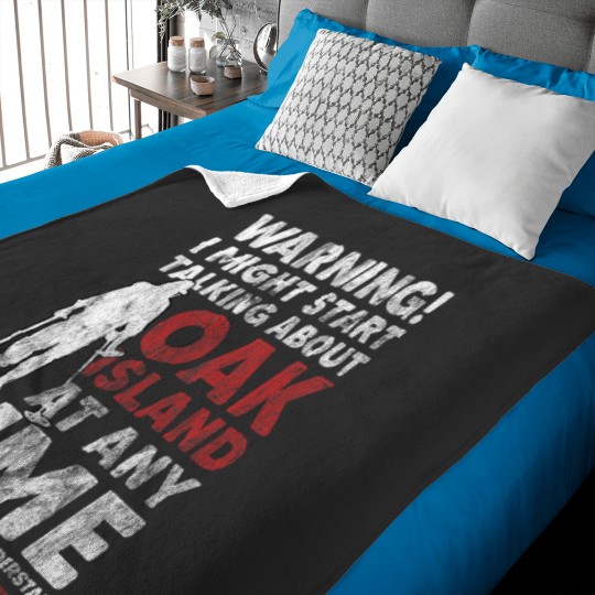 Discover Warning Oak Island Metal Detecting Gift Baby Blankets