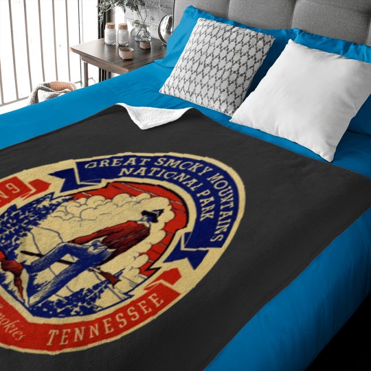 Discover Gatlinburg Great Smoky Mountains National Park Vintagess Travel Decal Baby Blankets