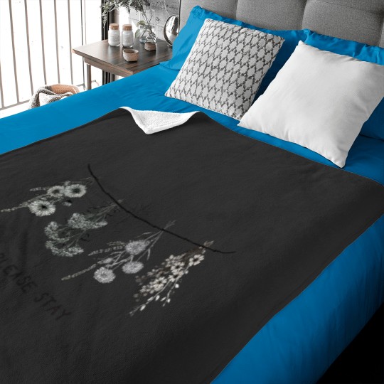 Discover Please Stay Baby Blankets
