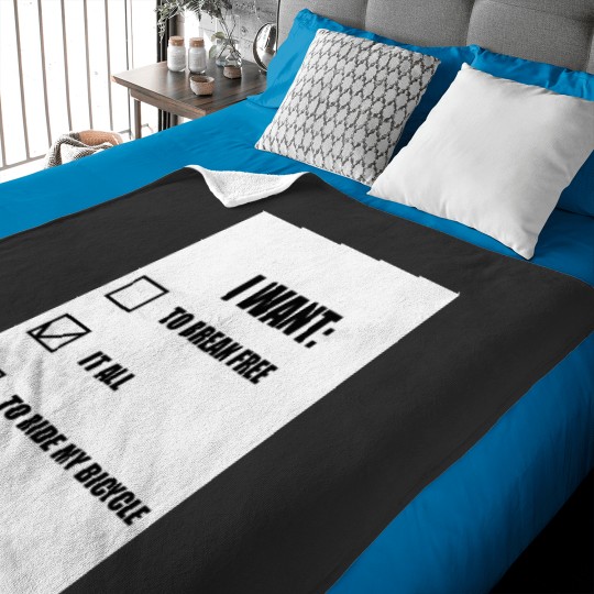 Discover Queen I Want it All Baseball Sleeve Baby Blankets