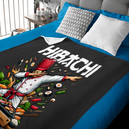 Discover Hibachi Chef Costume Outfit Hibachi Chef Baby Blankets