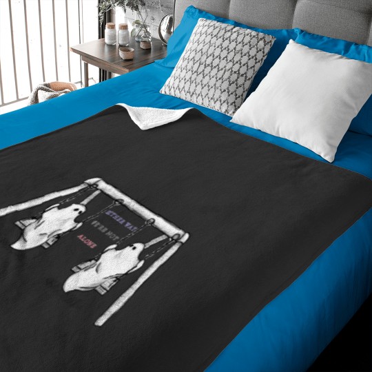 Discover swingset ghostss ikte Baby Blankets