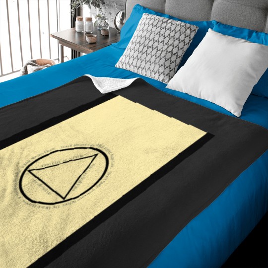 Discover Copy of AA Slogan Alcoholicsss Anonymous Slogans in Symbol Graphic Baby Blankets