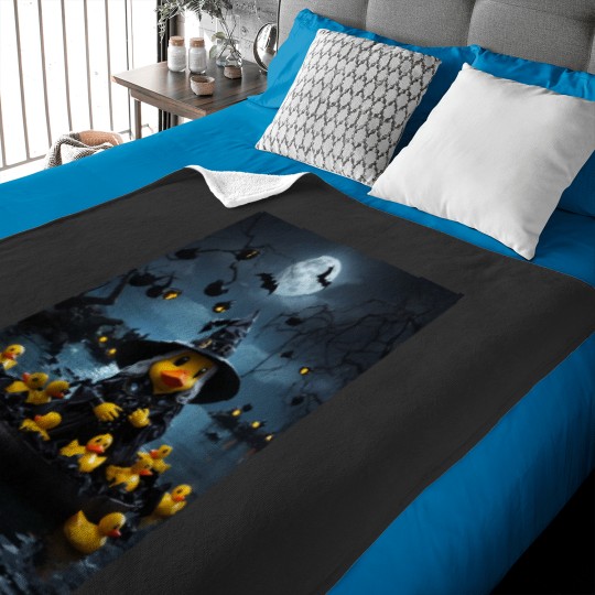 Discover Rubber Duck Witch - Halloween Duck Baby Blankets