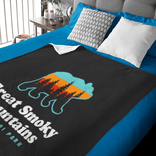 Discover Great Smoky Mountains Bear Great Smoky Mountains Baby Blankets