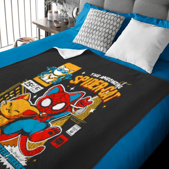Discover Amazing Spider Cat Baby Blanket