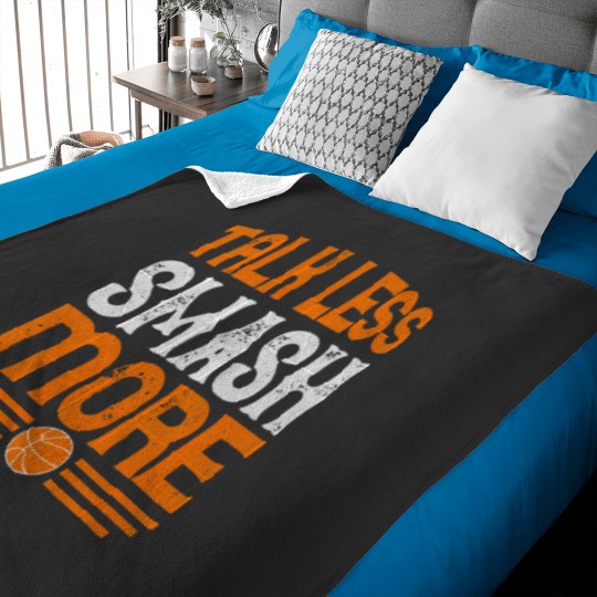 Discover Talk Less Smash More - Basketball Gift 2944 Baby Blankets